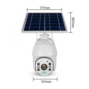 Solar Powered CCTV Camera 4G 1080P Outdoor Wifi IP Solar CCTV Wireless Camera PTZ with 6 batteries1